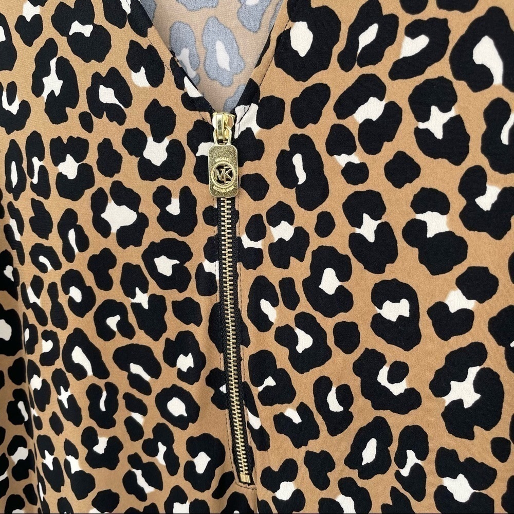 Michael Michael Kors Leopard Print Knit Blouse - Picture 3 of 10